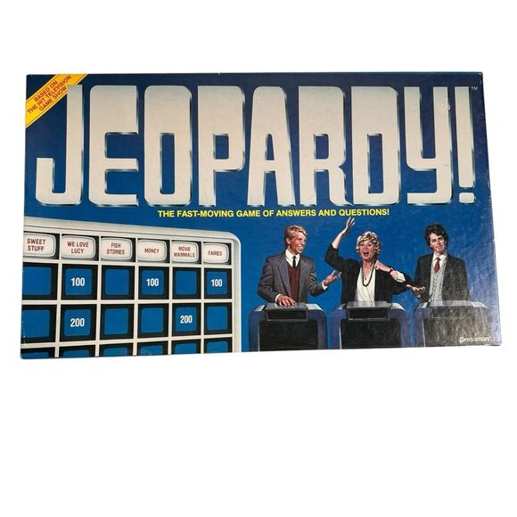 Vintage 1986 Jeopardy Board Game Complete Pressman #5454 Trivia Nostalgia